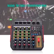 Professional 4 Channel USB Mini Studio Audio Mixer Board BT Sound Mixing Console