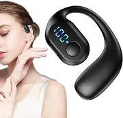 [Generic] Wireless Earpiece with Microphone - Sweat Resistant Earphones, Wireless Workout Headset | Ear Pieces for Cell Phone, Noise Reduction, Ipx5 Waterproof, High-Fidelity Sound, for Business, Running