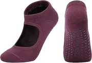 [Generic] Extra Large Running Socks Grip Socks Yoga Ankle Sports Socks Ladies' Anti Slip Slippers Socks Non Slip No Show Socks Men