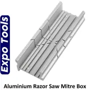 MITRE BOX ALUMINIUM for use with razor saws Expo Tools 76090