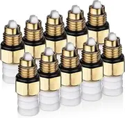 GEAREVER Pack of 10 Air Suspension Repair Kit M8 Valve for Benz W220 W221 W164, for A6 Allroad C5 C7 A8 D3, for Jaguar XJ, with Brass Fittings 2203202438 37106796508