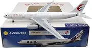 Pre-Built Model Aircraft 1:400 14CM Luxury Scale Aircraft Collectible Model for China Eastern Airlines A330-200 B-5962 Static Display Airplanes Miniature Airplane Model