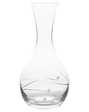 Barski European Handmade Lead-Free Crystalline Swarovski Sparkle Carafe