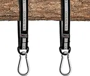 Tree Swing Straps,Tree Swing Hanging Kit,2 PCS 55cm / 22inches Heavy Duty Hanging Straps Holds 440 lbs with Carabiner Perfect for Tree Swing, Rope Swing,Hammock, Plank