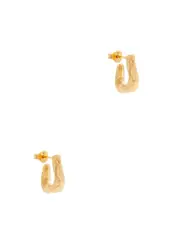 Alighieri The Link Of Wanderlust 24kt Gold-plated Hoop Earrings - One Size One Size