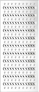 ZCBYBT 304 Stainless Steel Drain Strainers Kitchen Sewer Cover Grates Shower Drain Cover Anti-Slip Channel Drain Grate, for Bathroom, Garage Channel Trench,35 * 58 * 2.5cm