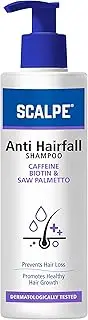 Scalpe Anti Hairfall Shampoo | Caffeine, Biotin, Saw Palmetto, Argan Oil | For Women & Men | 400ml