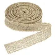 Burlap Ribbon, 1.2 Inch Wide Natural Jute Fabric Ribbon, 11 Yards