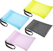 DRESSOOS Nylon Soap Bag Foaming Net Bathing Soap Storage Exfoliating Pouch Pouch Handmade