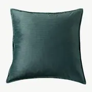 CleverPolly Super Soft Textured Corduroy Velvet European Pillowcase - Forest Green