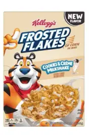 New Kellogg's Frosted Flakes Cookies & Cream Milkshake Corn Cereal 12.1oz