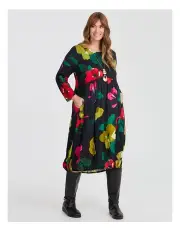 [Taking Shape] Natural Safina Floral Dress Print in Multi