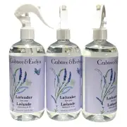 3 x Crabtree & Evelyn LAVENDER Linen Spray 16.9 oz