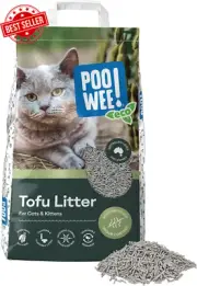 Flushable Eco Tofu Cat & Kitten Litter with Activated Carbon, 5Kg, Sustainably M