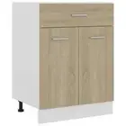 NNEVL Drawer Bottom Cabinet Sonoma Oak 60x46x81.5 cm Chipboard