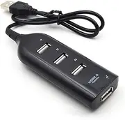 XXXDXDP 2.0 Multi USB 2.0 Hub with 3 USB Ports, Card Reader Compatibility, Fast Data Transfer for Desktops (White-Cartoon Little Bear Starry Sky)