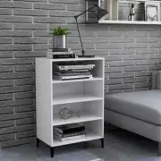 NNEVL Sideboard High Gloss White 57x35x90 cm Chipboard