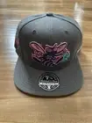 Mitchell & Ness NBA Charlotte Hornets Fitted Cap Hat HWC Cap New Gray Pink 7 1/2