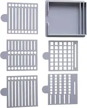 Sticky Note Stencil Template - Sticky Note Stencil And Holder | Organizer Dispenser | Reusable Sticky Notes Dispenser With | Compact Desktop Organizer For 3X3 Inch Memo Pad