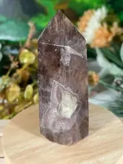 Tower - Rainbow Flourite Natural Stone Quartz Crystal Obelisk Point - 255g