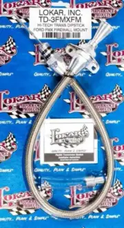 Lokar TD-3FMXFM Hi-Tech Flexible Stainless Transmission Dipstick; Ford FMX