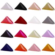 12 Inch Square Satin Napkins (Pack of 200) Cloth Napkin for Dinner Table Decor