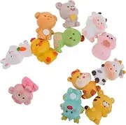 ULTECHNOVO 12pcs Cute Mini Animal Car Ornaments Adorable Dashboard Decorations for Car Interior Accessories for Fun Cow Rabbit Dragon Tiger Dog Monkey Pig Figures