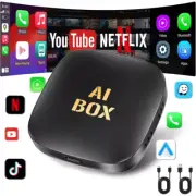2 in1 Wireless Carplay AI box Android Auto Adapter Converter w/Netflix YouTube