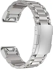 Titanium 22mm Band Compatible for Fenix 8 47mm/E 47mm/7/6 Pro/5 Plus/EPIX 2/Forerunner 965 955, 26mm Metal Quick Release WatchBand for Fenix 8 51mm/Enduro 3 51mm/7X Pro Sapphire Solor/6X Pro