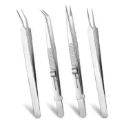 College Crafting Tweezers Curved Tweezers Pointy Tweezers Locking Angled Tweezer