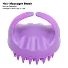 Massager Shampoo Brush Wet Dry Hair Soft Silicone Head Scalp Exfoliator For DOB