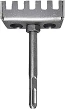 Square Slot Cutter, Drywall Outlet Cutout Tool, Portable Stainless Steel Hole Saw, Precision Junction Box Puncher Brick, Concrete, Cement, Ideal for Electrical, Renovation, Silver