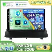 Android 14 CarPlay Auto Car Stereo GPS Head Unit For For Ford Fiesta 2009-14 DSP