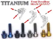 SRAM X0/X9: 2 Screws in Titanium for Front Derailleur - 4 colors on choice