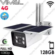 24/7 Solar Powered 128GB Security Camera Flood Light PIR Thermal Sensor Radar