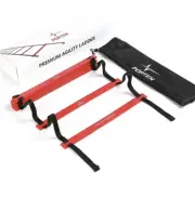 PORTEN Premium Agility Ladder For Speed & Balance Training 12 Rungs Carry Bag