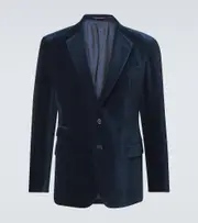 [Ralph Lauren Purple Label] Ralph Lauren Purple Label Wool-blend blazer AU 90 blue
