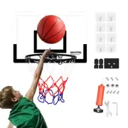 Mini Basketball Indoor Hoop Backboard System Home Office Room Hoop w/ Ball &Pump