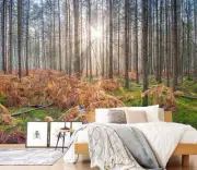 3D Green Grass Trees A583 Wallpaper Wall Mural Self-adhesive Assaf Frank Ann
