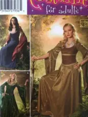 Simplicity Sewing Pattern 4940 Ladies Misses Medieval Costume Size 20-26
