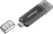 Vansuny 128GB USB C Flash Drive 2 in 1 OTG 3.0 + Type C 128GB, 1Pack