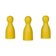 Halma Cone - Pawn - Wood - Yellow - 40 X 18 MM : Best Offers - 50 Piece (PRO S