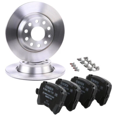Bosch Rear Brake Kit 282mm fits VW Passat 3C(365) 1.8 TSI 2.0 TDI (for: Volkswagen)