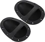 OSALADI 2pcs Speaker Handles Replacement for Audio Cabinet Stage Loudspeaker Handle Heavy-duty Abs Plastic Comfortable to Hold for Stage Audio Transport