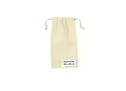 50 x PREMIUM QUALITY CALICO DRAWSTRING BAG 10 x 20 cm NATURAL - (SIZE 1)