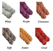 LINEN FRIZZ Ribbon Recycle Macrame , Weaving , Rainbow Wall Hanging Knitting