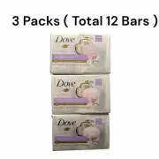 3 Packs Of 4 Dove Coconut & Jasmine Flower Soap Bars TOTAL 12 BARS