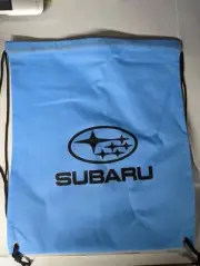 SUBARU CLASSIC STAR AUTO CAR LOGO PROMO CANVAS DRAWSTRING BACKPACK BAG