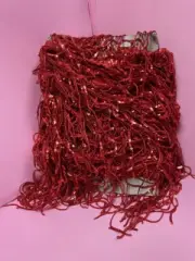 7-Inch-Wide Red Sequin Trim, Sold per yard
