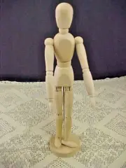 IKEA Gestalta Artist Wooden Model Poseable 13 Inches Tall Human Model W/Stand
